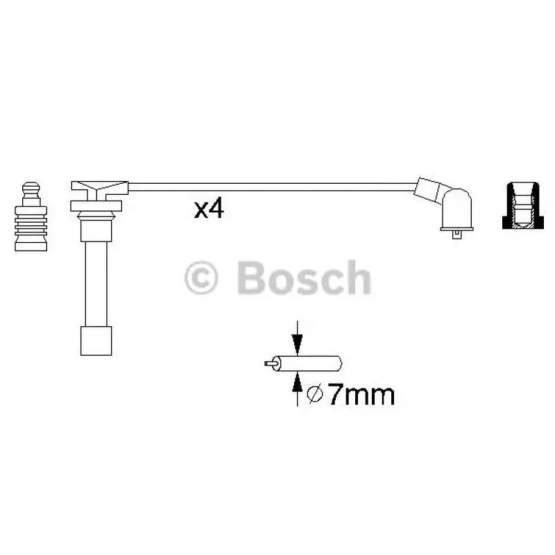 Провід запалювання Honda Accord/Civic 1.6-2.2 91-02 (к-кт)