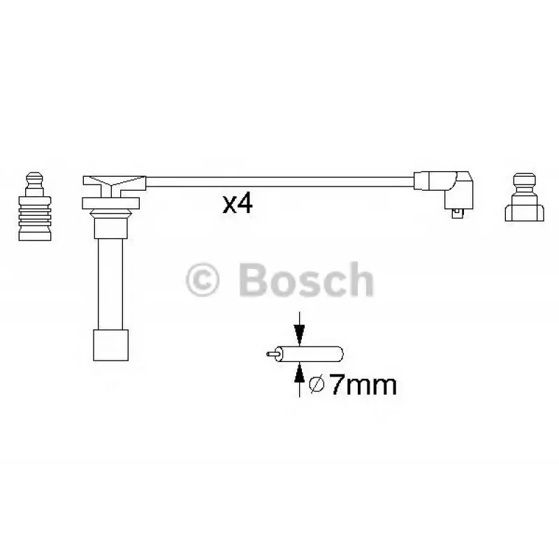 Провід запалювання Nissan Almera/Primera/Sunny 1.4-2.0i 16V 90- (к-кт)