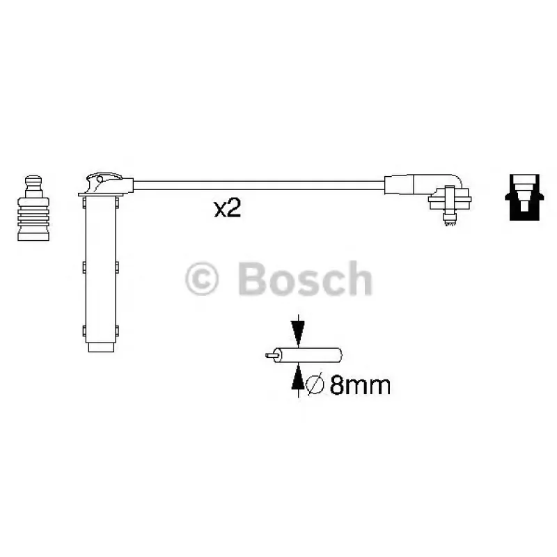 Провід запалювання Ford Escort/Galaxy/Scorpio/Transit 2.0/2.3 91-06 (к-кт)
