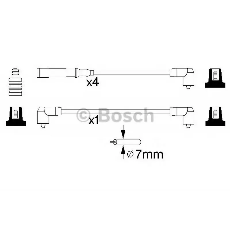 Провід запалювання Volvo 740/760/940/960 2.0/2.3 85-92 (к-кт)