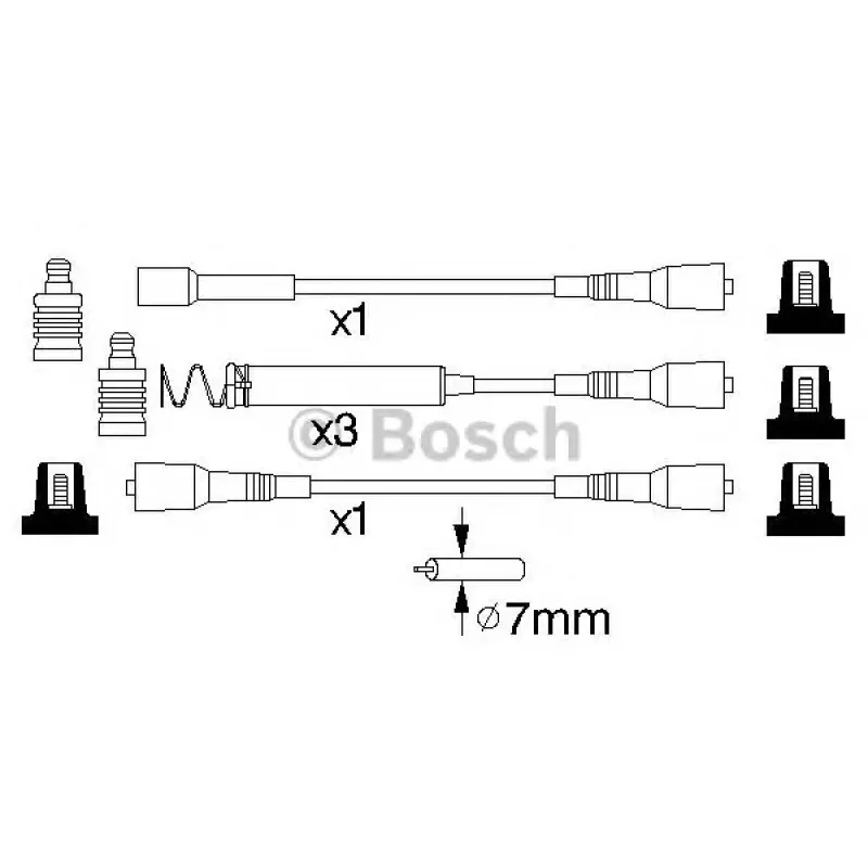 Провід запалювання Opel Omega A 1.8-2.0i 86-98 (к-кт)