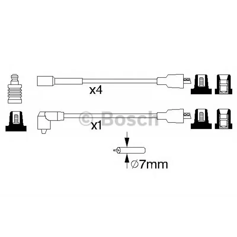 Проводи запалювання Opel Omega A 2.4 i 88-94 (к-кт)