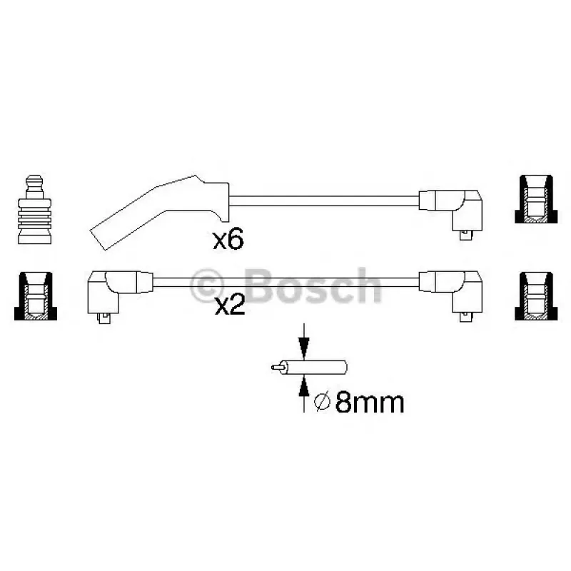 Провід запалювання Ford Scorpio/Sierra 2.9 86-94 (к-кт)