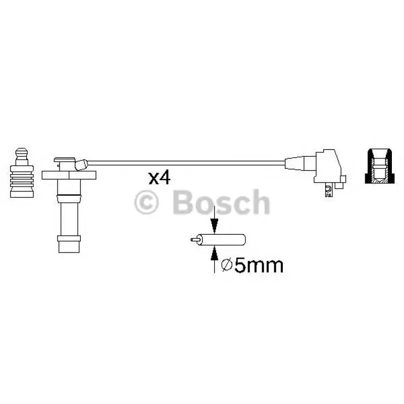 Провід запалювання Toyota Avensis/Carina/Corolla 1.6/1.8 95-00 (к-кт)
