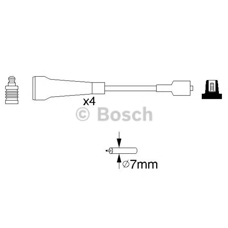 Провід запалювання Renault Espace/Laguna/Megane 1.8/2.0 95-01 (к-кт)