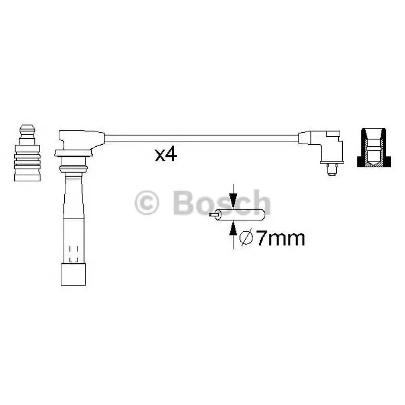 Провід запалювання Hyundai Coupe/Elantra/Lantra 1.6-2.0 95-06 (к-кт)