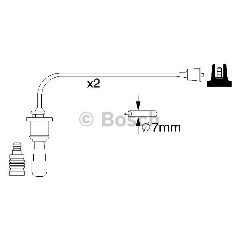 Провід запалювання Hyundai Santa Fe 2.0/2.4 16V 01-06/Kia Sorento 2.4 02- (к-кт)