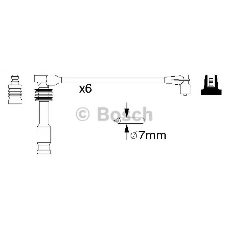 Провід запалювання Opel Omega B 2.5/3.0 94-01 (к-кт)