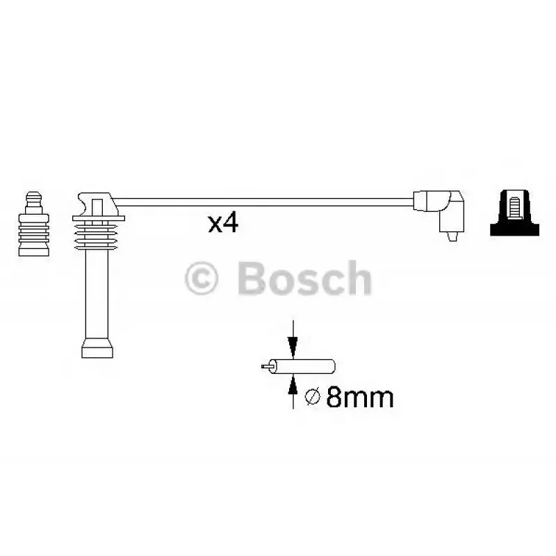 Проводи запалювання Ford Transit Connect/Galaxy I 1.8-2.3 98-13 (к-кт)