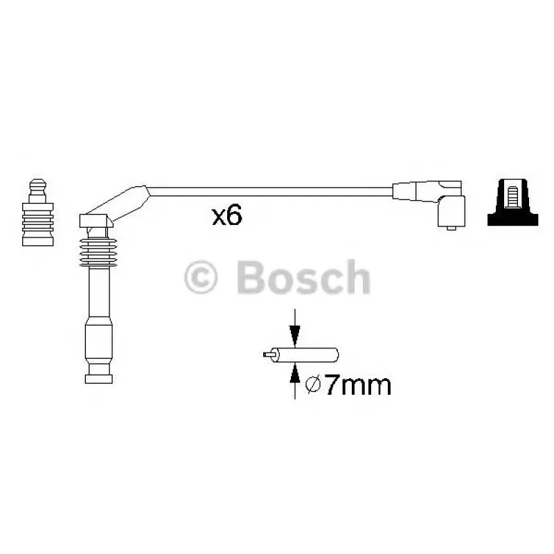 Проводи запалювання Opel Vectra A 2.5 V6 93-95 (к-кт)