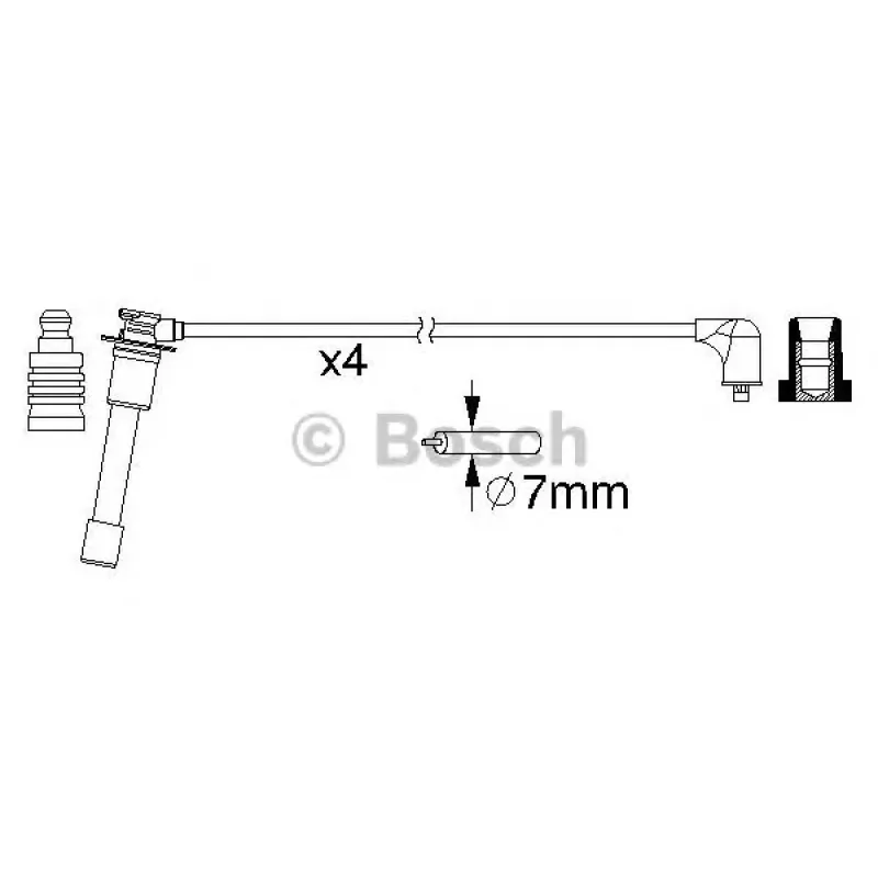 Провід запалювання Mazda 323 1.5/1.8 94-98 (к-кт)