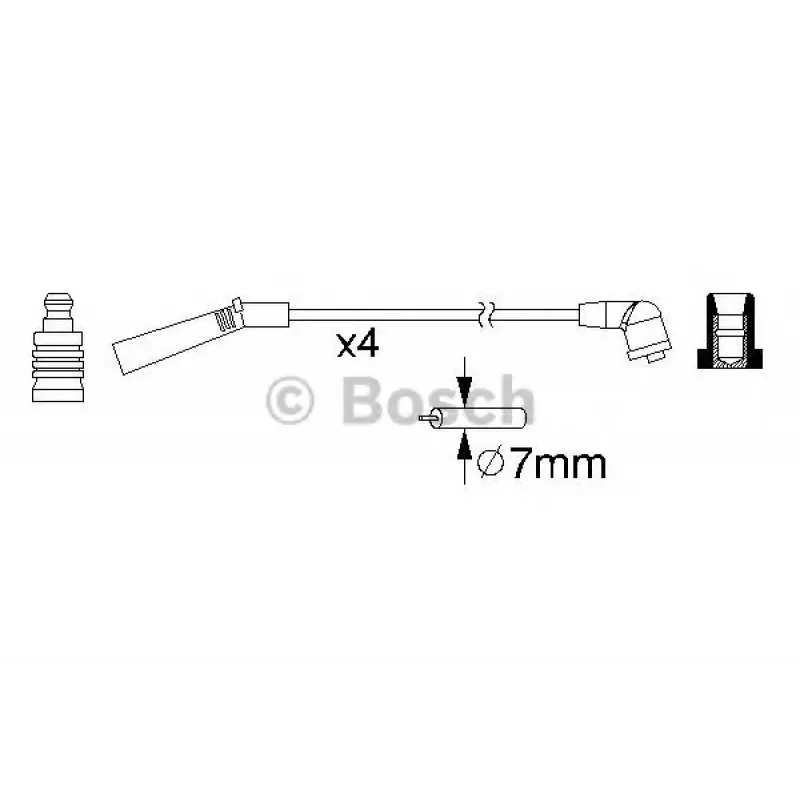 Провід запалювання Mitsubishi Colt V 1.3 96-00 (к-кт)