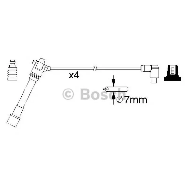 Проводи запалювання Fiat Bravo/Punto 1.2 98-06 (к-кт)