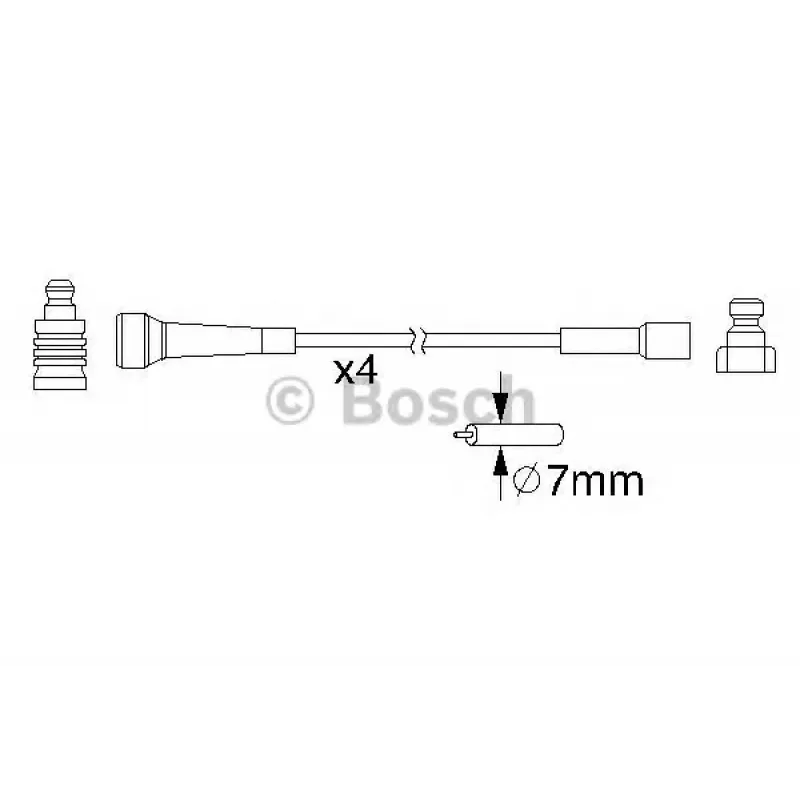Провід запалювання Renault Espace/Laguna 1.8/2.0 93-01 (к-кт)