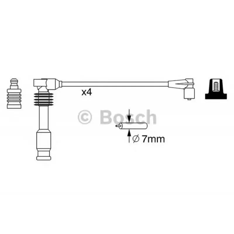 Провід запалювання Chevrolet Aveo/Daewoo Lanos 1.4/1.6 16V 97- (к-кт)