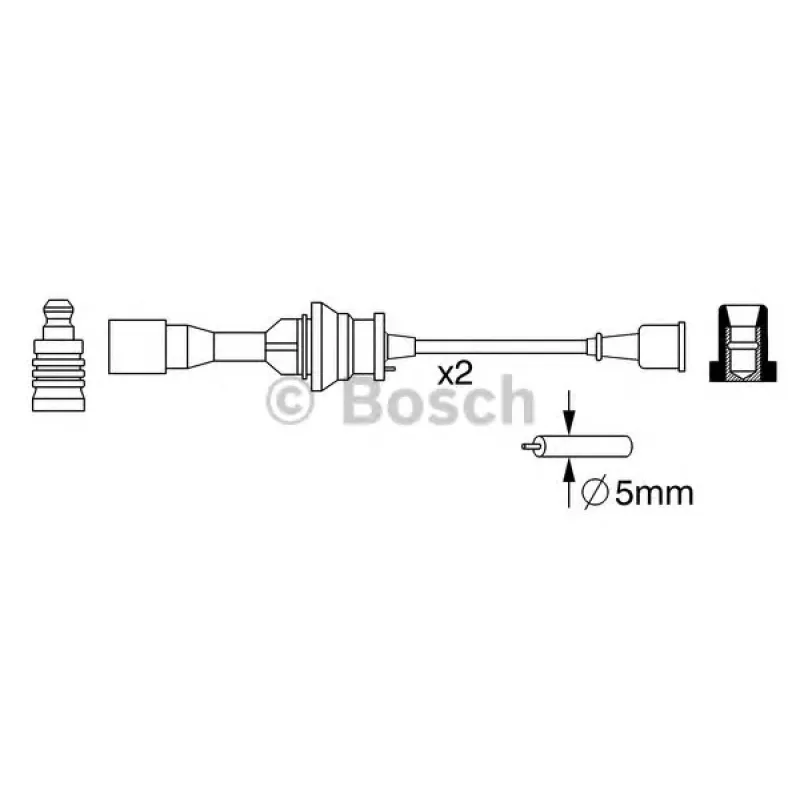 Проводи запалювання Mazda 323 1.5/1.6 16V 98-04 (к-кт)