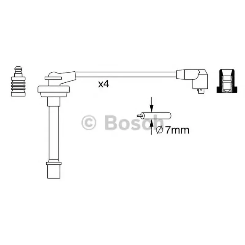 Провід запалювання Nissan Micra 1.0/1.3 92-00 (к-кт)