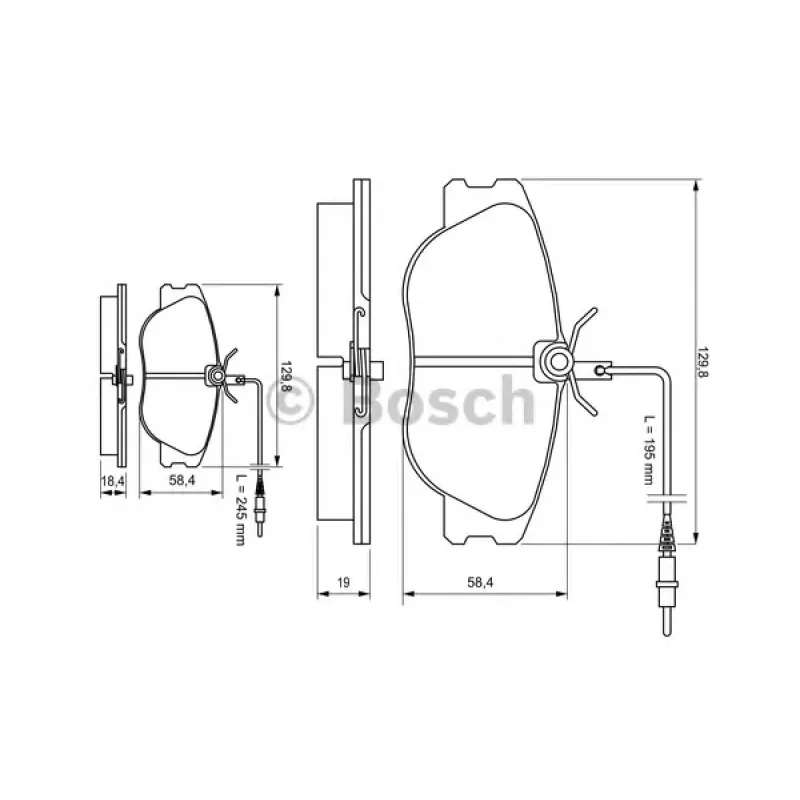 Колодки гальмівні (передні) Citroen Jumpy/Evasion/Fiat Scudo/Peugeot Expert/806 95-06 (+датчики)