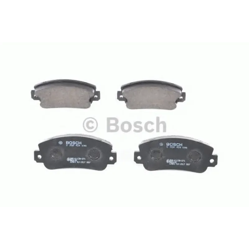 Колодки гальмівні (передні) Fiat Panda/Regata/Seat Ibiza/Terra 81-04 (Bosch)