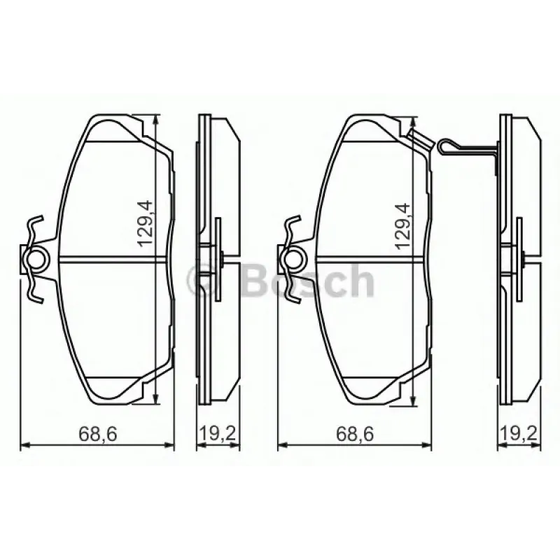 Колодки гальмівні (передні) Honda Civic VI/VII 94-05/Concerto 89-95/Rover 400 90-00