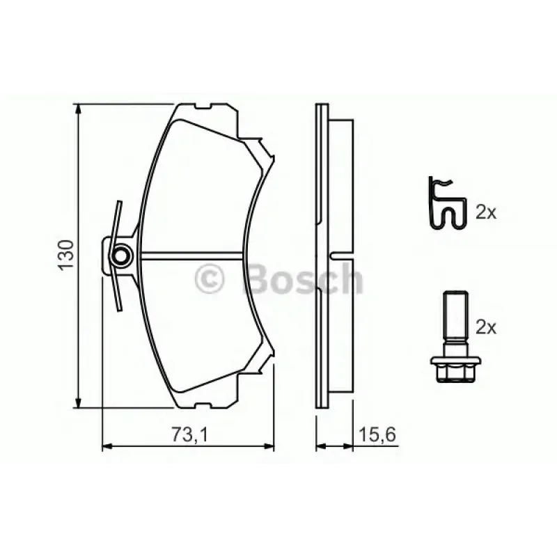 Колодки гальмівні (передні) Mitsubishi Colt 04-12/Carisma/Space Star/Volvo S40/V40 95-06/Smart 04-