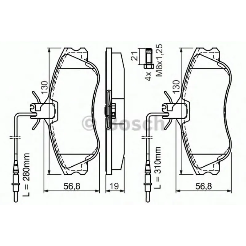 Колодки гальмівні (передні) Citroen Berlingo 96-11/Xsara/Peugeot 306 93-05/Partner 96-15 (+датчики)