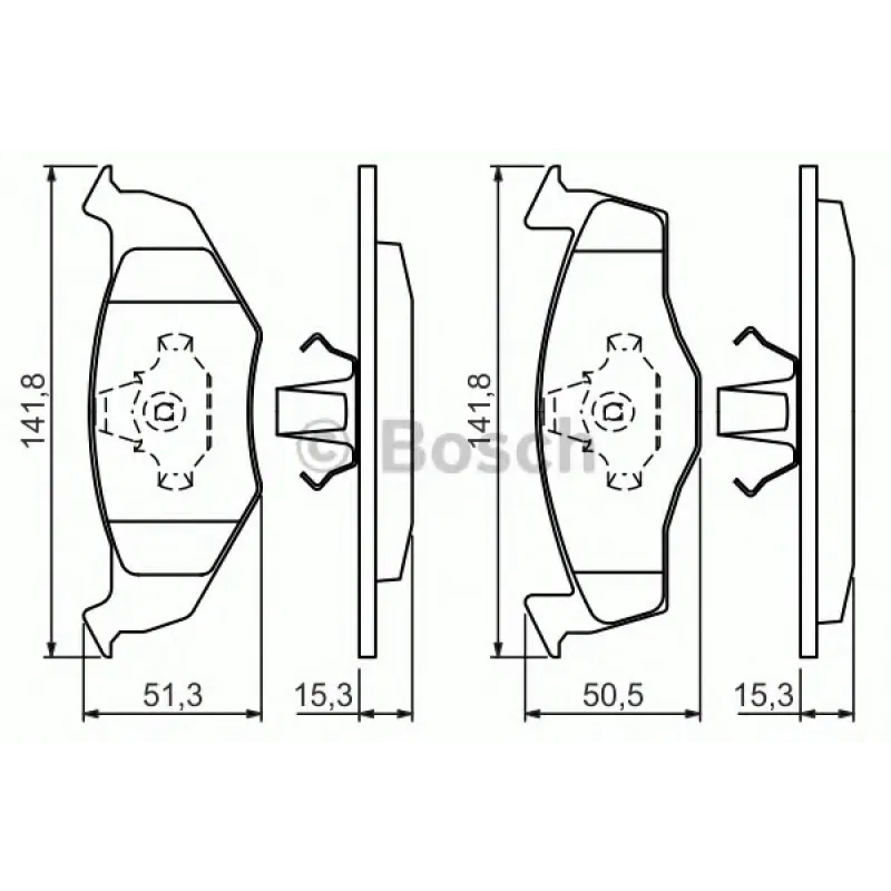 Колодки гальмівні (передні) Seat Cordoba/Ibiza II 93-02/VW Golf III 91-99/Polo 95-02
