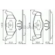 Колодки гальмівні (передні) Seat Cordoba/Ibiza II 93-02/VW Golf III 91-99/Polo 95-02