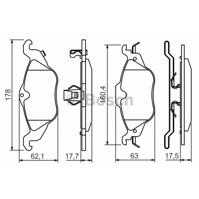 Колодки гальмівні (передні) Opel Astra G 98-09/Chevrolet Corsa 94-02