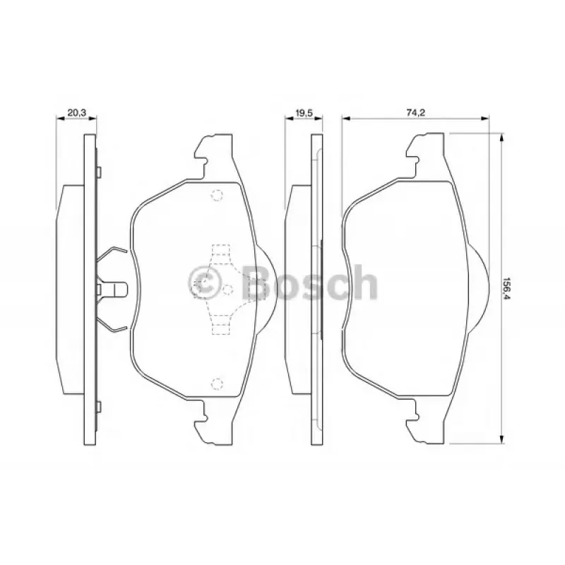 Колодки гальмівні (передні) Ауді A3/VW Golf III -03 (ATE)
