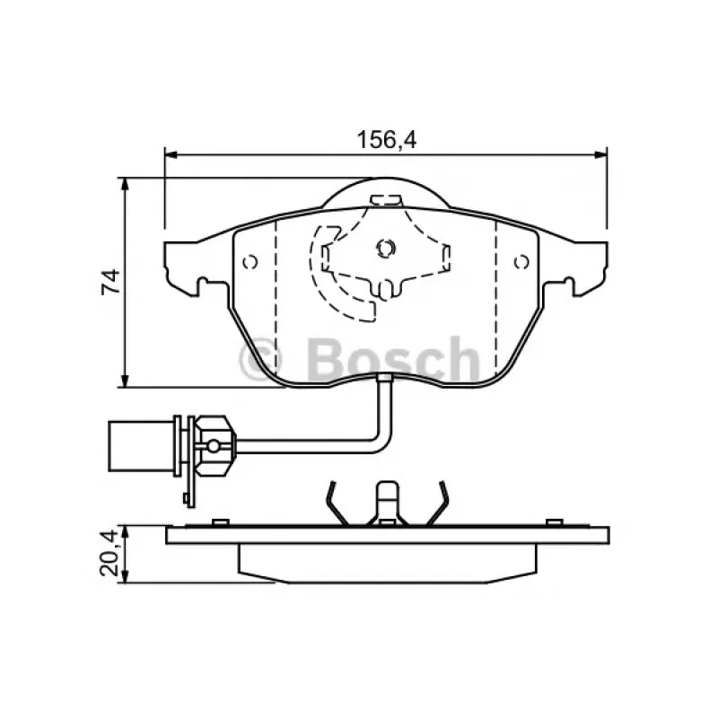 Колодки гальмівні (передні) Audi A4/A6/VW Passat 95-