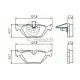 Колодки гальмівні (задні) BMW 3 (E36/E46) 90-06/Z4 (E85) 02-09/Rover 75 99-05/Saab 9-5 97-09