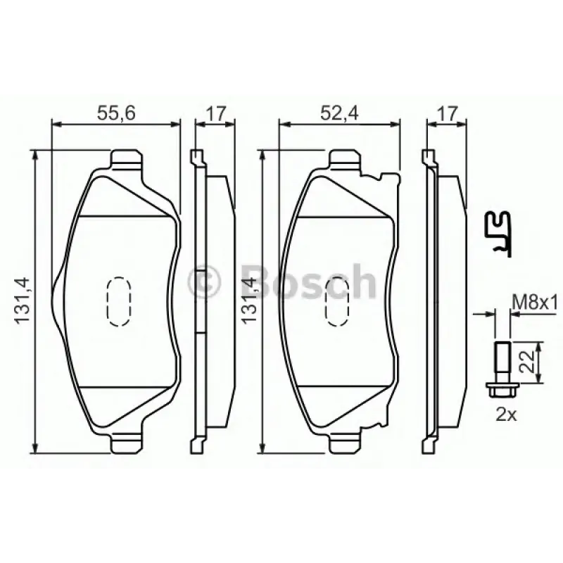 Колодки гальмівні (передні) Opel Combo 01-/Corsa C 00-09/Meriva A 03-10/Tigra 04-10