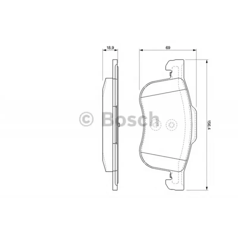 Колодки гальмівні (передні) Volvo S60/S80 2.0/2.4 D/T 98-10 (Ate-Teves)