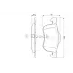 Колодки гальмівні (передні) Volvo S60/S80 2.0/2.4 D/T 98-10 (Ate-Teves)