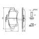 Колодки гальмівні (передні) Mitsubishi Carisma 95-06/Colt 04-13/Volvo V40/S40 95-06