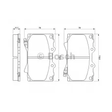 Колодки гальмівні (передні) Toyota Land Cruiser 100 98-07/Prado 02-10/Lexus LX 98-08