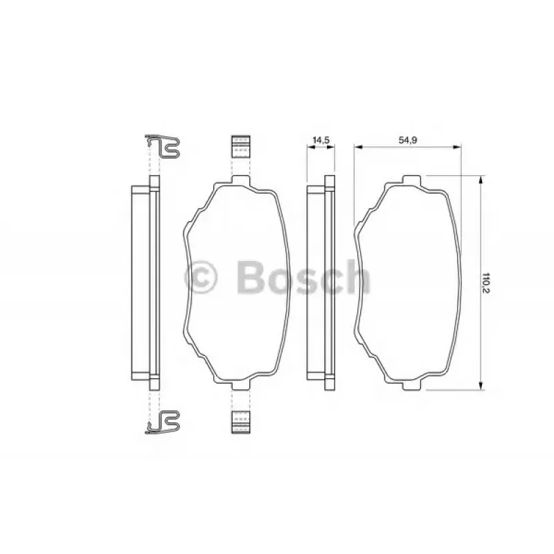 Колодки гальмівні (передні) Suzuki Grand Vitara 1.6-2.7 VVTi 98-06
