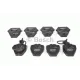 Колодки гальмівні (передні) Audi A4 97-01/A6 97-05/VW Passat B5 00-05/Phaeton 02-08 (+датчики)