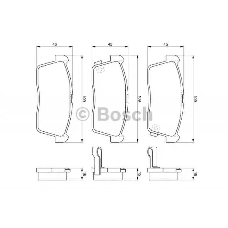 Колодки гальмівні (передні) Chevrolet Cruze 00-08/Subaru Justy 07-/Suzuki Ignis 00-/Nissan Pixo 09-