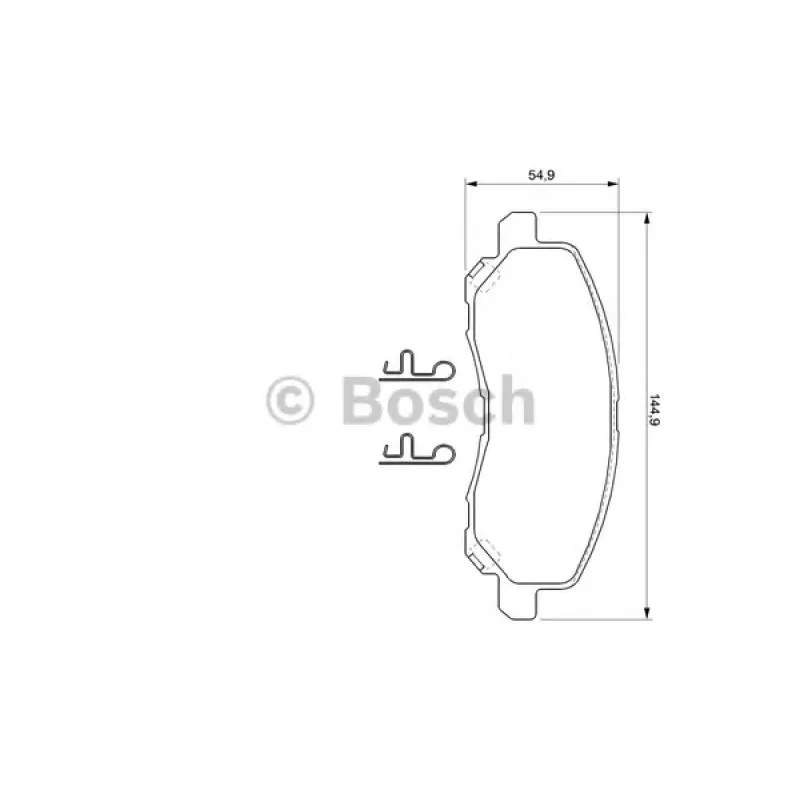 Колодки гальмівні (передні) Mitsubishi Lancer VII/VIII 03-/Jeep Compass/ Patriot 06- (SUMITOMO)