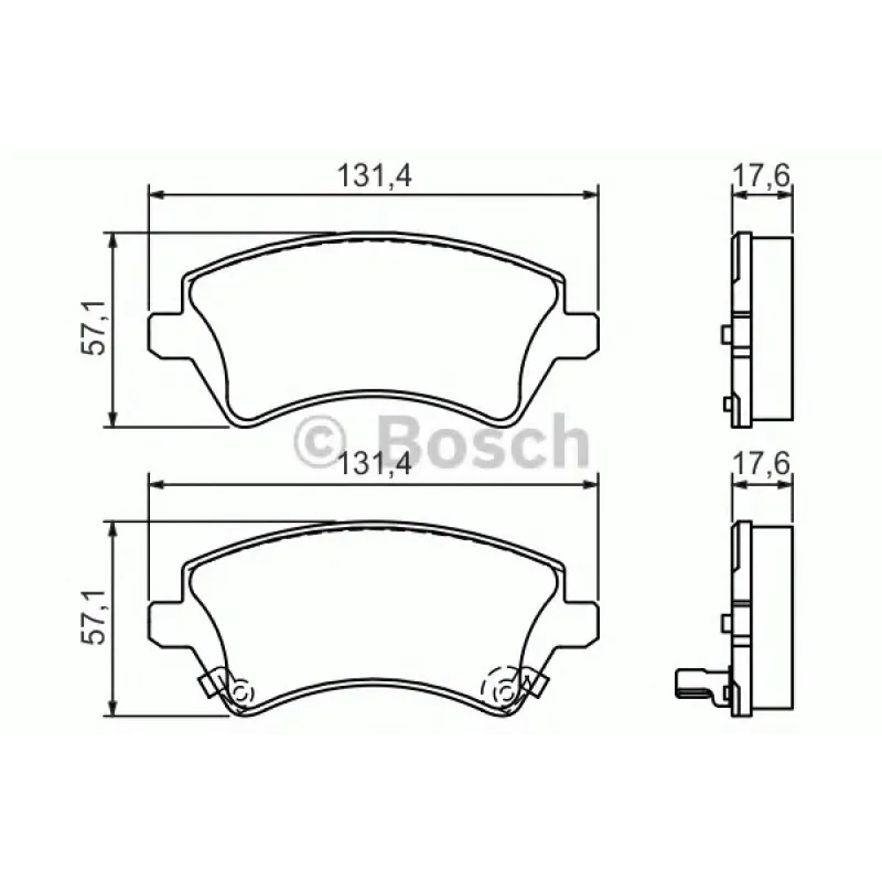 Колодки гальмівні (передні) Toyota Corolla 02-07