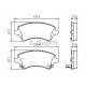 Колодки гальмівні (передні) Toyota Corolla 02-07