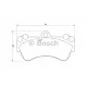 Колодки гальмівні (передні) Porsche Cayenne/VW Touareg 02-10 (Brembo) (190x99,1)