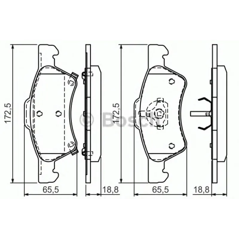 Колодки гальмівні (передні) Chrysler Voyager IV 00-08/Dodge Caravan 00-07 (Ate)