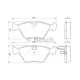 Колодки гальмівні (передні) BMW 3 (E36/E46) 92-06/5 (E34) 87-96/7 (E32) 87-94/Z3 (E36) 97-03