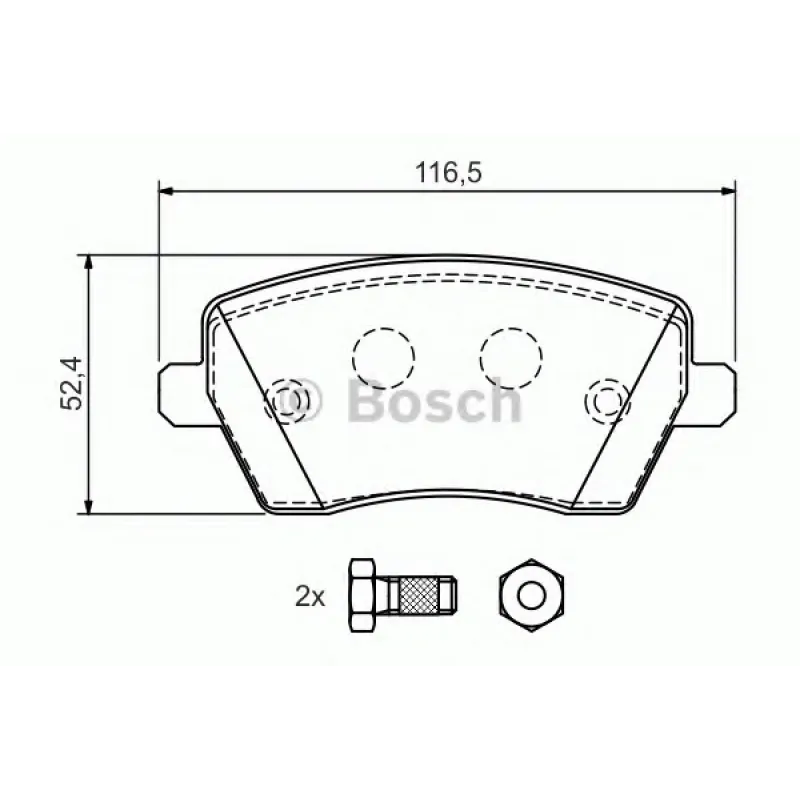 Комплект гальмівних колодок (передніх) Renault Kangoo/Logan/Clio 07-/Zoe/Duster/Dokker/Megane 12-/Nissan Micra