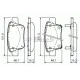 Колодки гальмівні (задні) Toyota Avensis/Corolla 1.6-2.4i 03-09