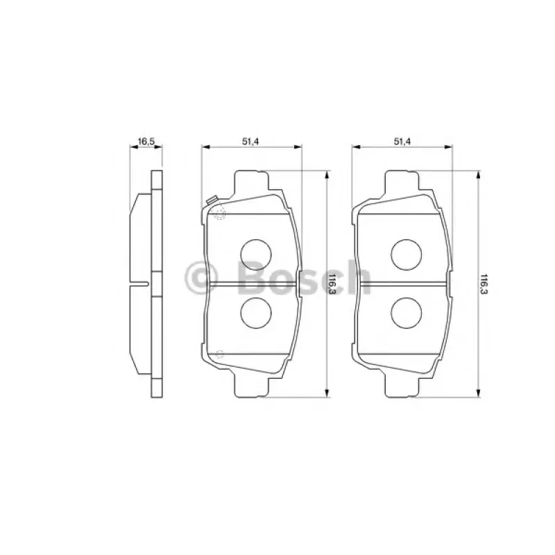 Колодки гальмівні (передні) Toyota Corolla 01-08/Prius 03-09/Yaris 99-05