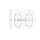 Колодки гальмівні (передні) Toyota Corolla 01-08/Prius 03-09/Yaris 99-05